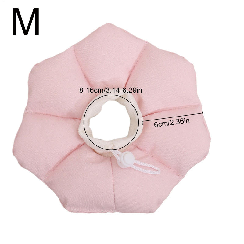 Cat protection collar for cats | Anti-bite donut neck collar, for kittens, dogs, rabbits, chinchillas, ferrets and small animals, small pets like dogs, hamsters, ferrets against licking and scratching, pink, medium