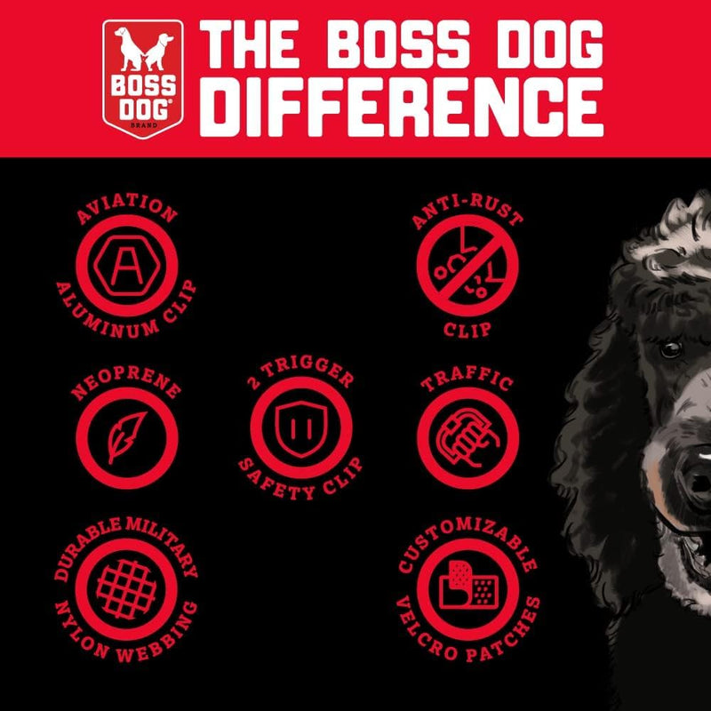 Boss Dog Tactical Leash, Red Camo, 6 FT - PawsPlanet Australia