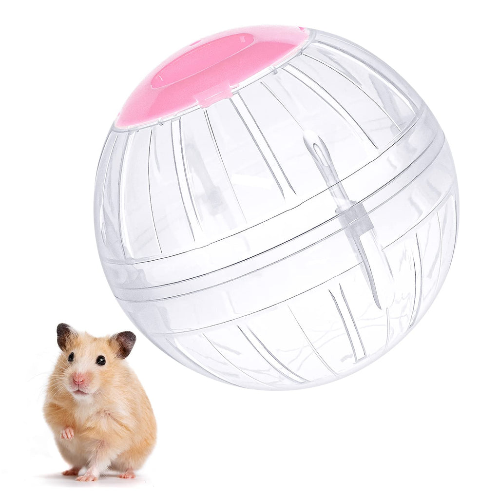 Hamster Exercise Ball, 5.7 Inch Transparent Hamster Ball Running Hamster Wheel for Dwarf Hamsters Small Pets to Reduce Boredom and Increase Activity