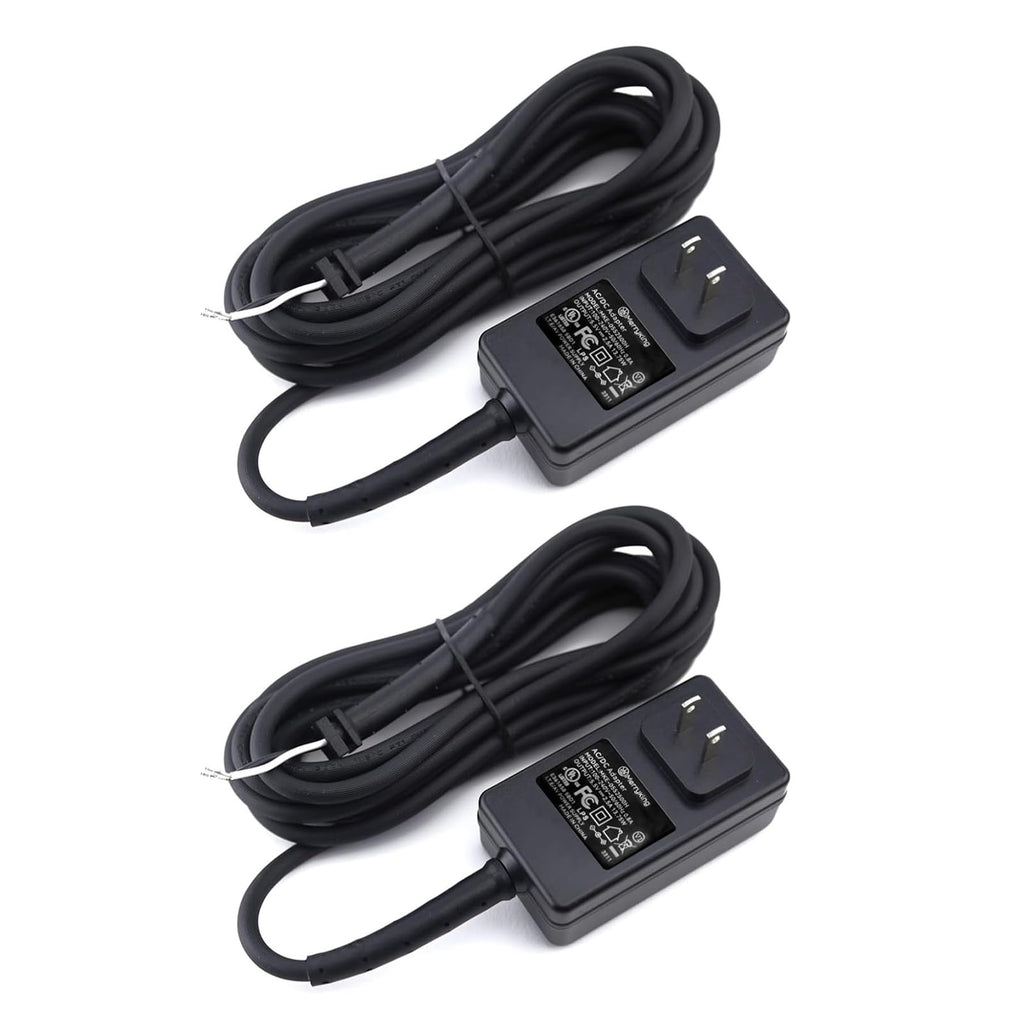 2 Pack Replacement Cords Compatible with Andis Excel SMC Model Clippers,Size 12 Foot Long Cord, Black