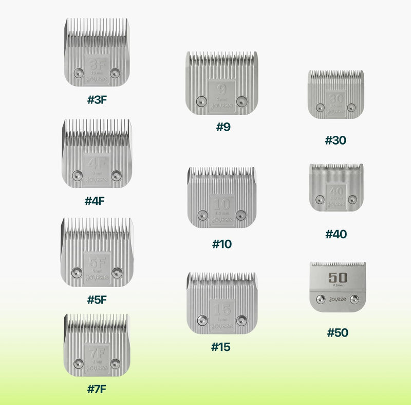 Raptor/Falcon Series A Blade - Professional Grade Dog Clipper Grooming Blade, Detachable, Replacement Blades - Stainless Steel, Coated Ceramic,(A Series 7F) 7F:1/8" (3.2mm)