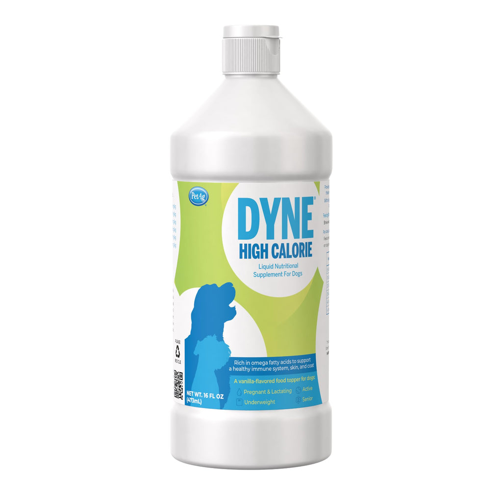 Pet-Ag Dyne High Calorie Liquid Nutritional Supplement for Dogs & Puppies 8 Weeks and Older - 16 oz - Supports Performance and Endurance - Sweet Vanilla Flavor 1