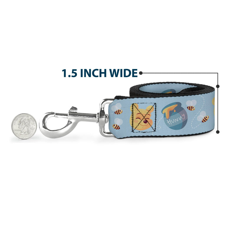 Disney Pet Leash, Dog Leash, Lilo and Stitch Stitch Flip Expressions Close Up Blues Pinks, 6 Feet Long 1.5 Inch Wide 6 Feet Long - 1.5" Wide - PawsPlanet Australia