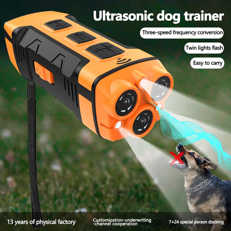 3X Ultrasonic Dog Bark Deterrent - Anti Barking Device for Dogs with 6 Training Modes,50FT Range Bark Control，Safe & Effective Dog Training Tool, Stops Neighbors' Dog Barks, Safe for All Dogs,
