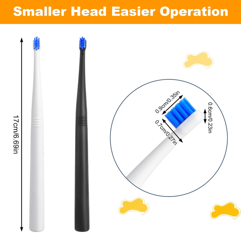 4PCS Small Dog Cat Toothbrush, 15° Curved Head Puppy Toothbrush, Soft Bristle Pet Tooth Brush, Deep Teeth Cleaning for Puppies, Cats, Small Pets, Portable, Travel-Friendly and Easy to Use - PawsPlanet Australia