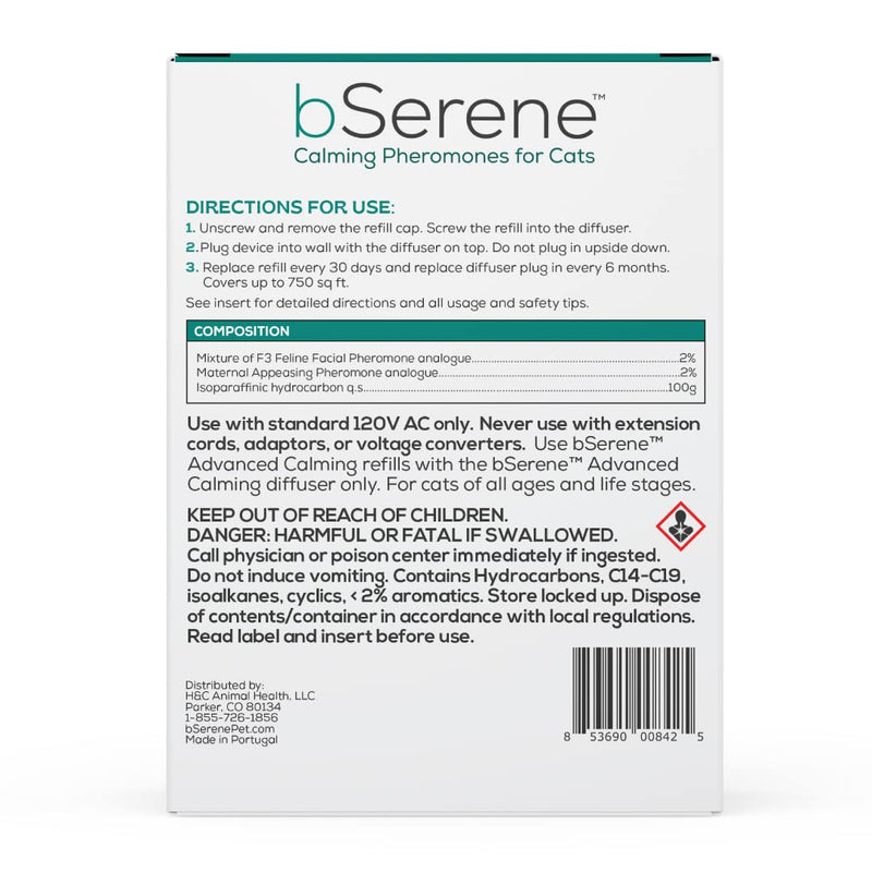 Advanced Pheromone Calming Solution for Cats 30-Day Starter Kit: Plug-in Diffuser + Refill Helps Reduce Hiding, Scratching, Stress, Spraying for Single & Multi-cat Homes Promotes Bonding