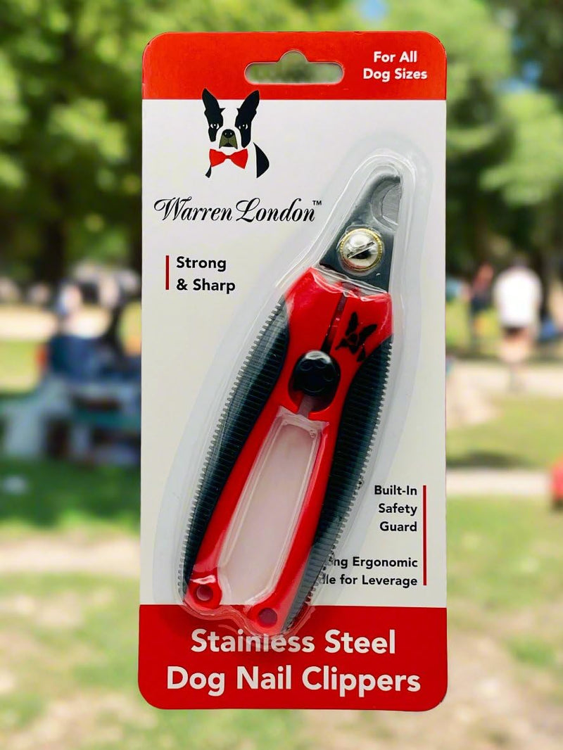 Warren London Dog Nail Clippers – Large Breed Nail Trimmer with Stainless Steel Blade, Safety Guard & Non-Slip Handle | Professional Grooming Tool for All Dog Sizes Large Nail Clippers - All Dog Sizes - PawsPlanet Australia