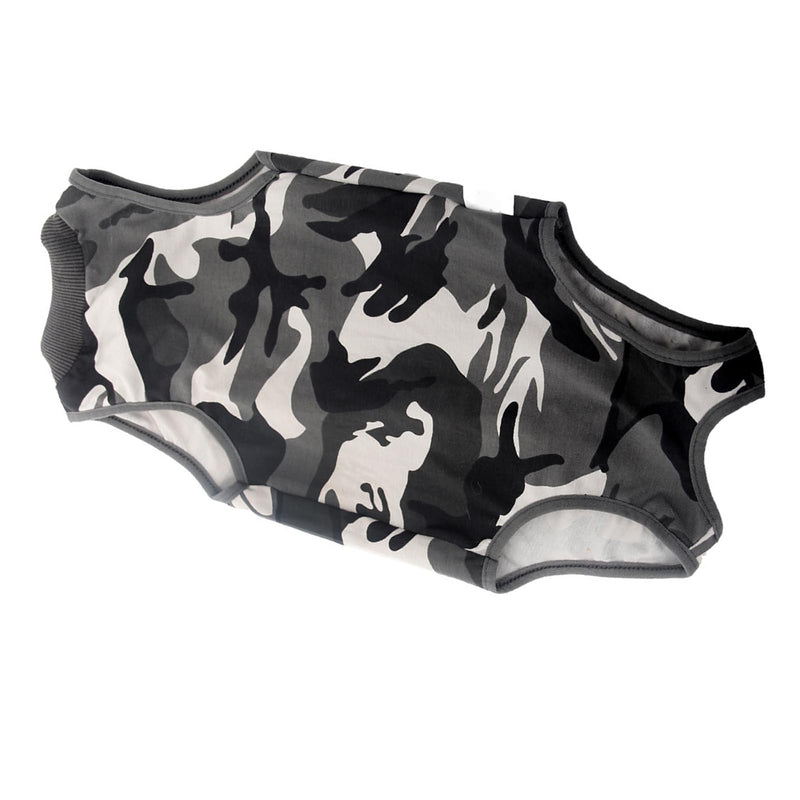 Zerodis Cat Cleaning and Grooming Accessories√∂r Recovery Suit, Post-Op Suit for Cats after Surgery with Camouflage Pattern and Button Design Made of Modal for Wound Healing and Licking (Camouflage L) Camouflage L