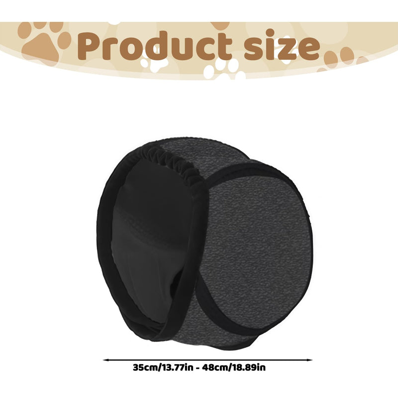 Dog Ear Defenders,Waterproof and Comfortable Dog Snood Ear Protectors,Comfortable Quiet,Shower Cap Pet Supplies,for dogs with a head circumference of 35–48 cm,for Bath Grooming Thunder Fireworks (M)