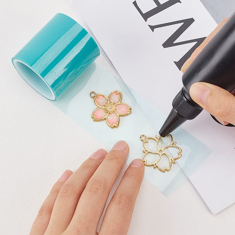OLYCRAFT 30pcs Blossom Open Bezel Pendants Flower Charms 5-Shape Hollow Frame Dangle Charms Making Kits for DIY UV Resin or Pressed Flower Jewelry Making - PawsPlanet Australia