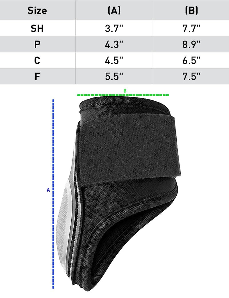 HORZE Adepto Fetlock Boots - Dark Navy - Horse