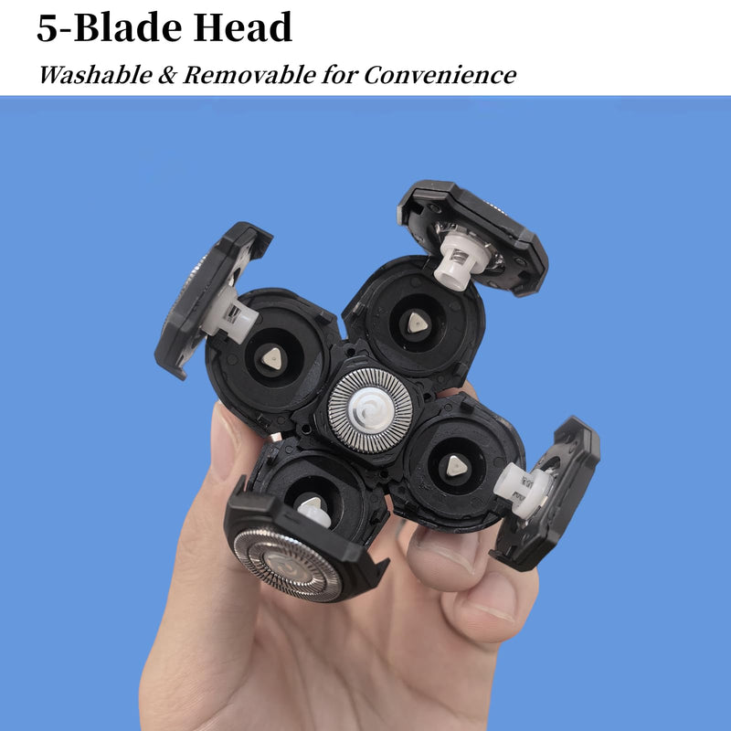 Head Shaver Replacement Blades Compatible with Freedom Grooming Bald Head Shaver,5 Blades Refills Shavers Heads for Shaving Bald Men,Replacement Blade Compatible with Flex Series Shaving Kit,3Packs. 3-black - PawsPlanet Australia