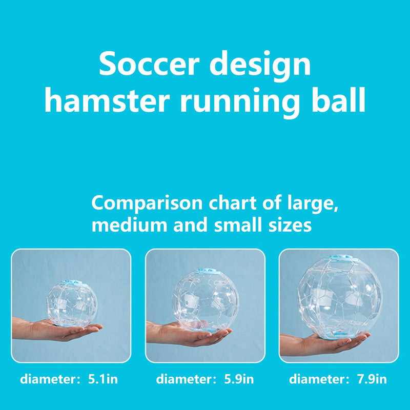 Hamster Ball - 6 Inch Dwarf Hamster Ball with Football Design, Exciting Hamster Toys for Your Small Pets (5.9in) 5.9in - PawsPlanet Australia