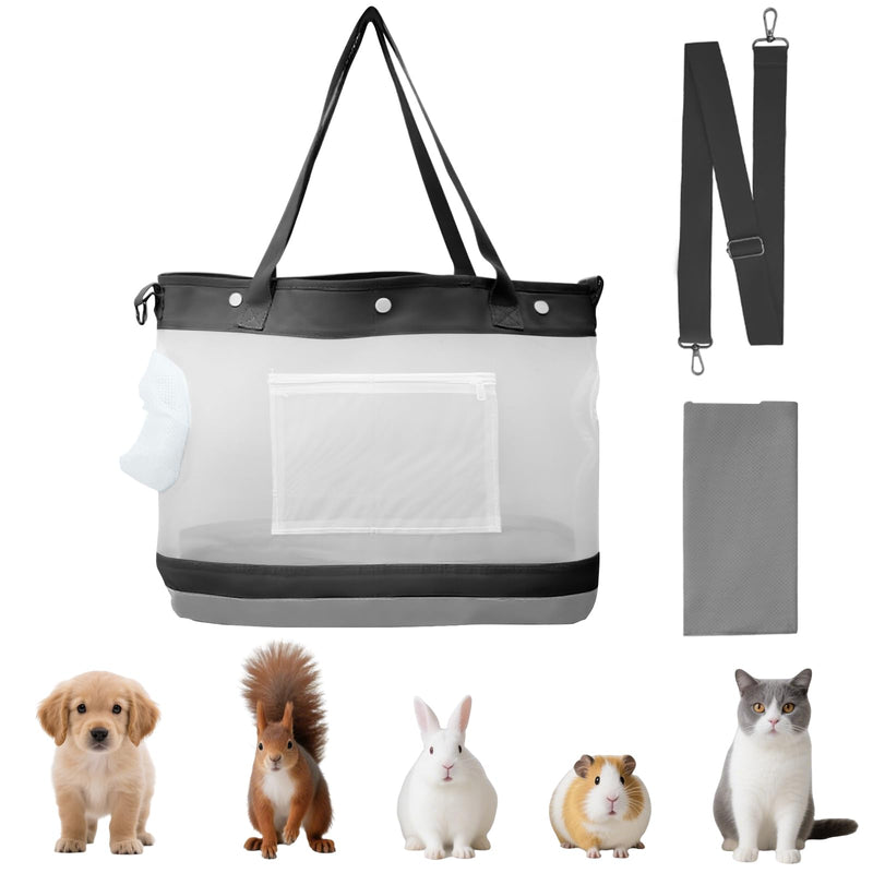 Dog Purse Carrier for Small Dogs Cat Kitty Puppy Rabbit Bunny Dog Cat Bag Carrier for Animals up to 22lbs Soft Sided Collapsible Pet Carrier Sling for Outing Travel Vet-Gray Gray - PawsPlanet Australia