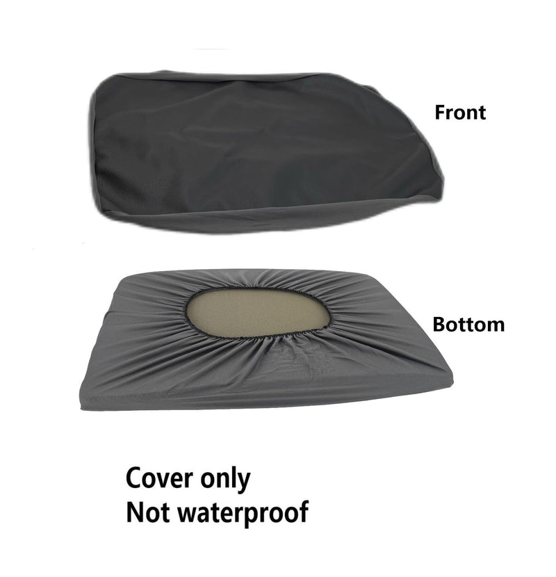 Dog Bed Cover Anti Hair Not Waterproof 44X32 Inch Black 44x32x4 inch Black Faux Leather-not Waterproof - PawsPlanet Australia
