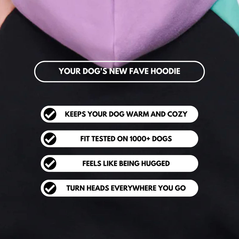 Spark Paws Dog Hoodie - Premium Quality, Buttery Soft, Superior Comfort and Fit, Calming Fleece Interior, Suitable for all breeds - Cyber Punk - XL X-Large - PawsPlanet Australia