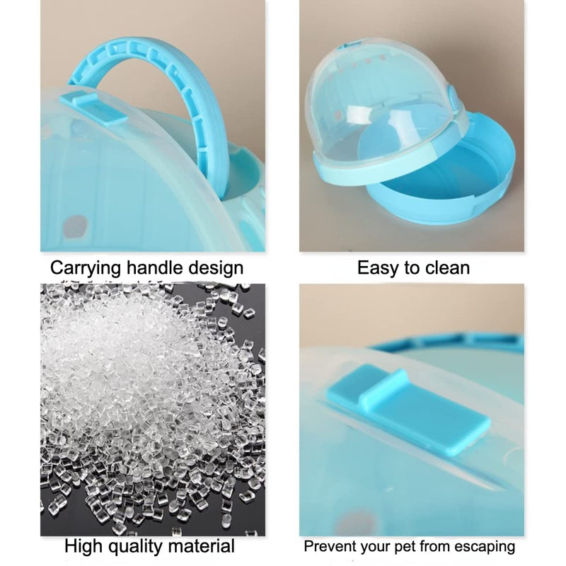 Bird Carrier with Handle - Parrot Carrier Lightweight Portable Pets Suitcase Transparent Breathable Cage for Small and Medium Birds Parrots Parakeet Cockatiels Conure Birds Accessories (Blue Haze) Blue Haze - PawsPlanet Australia