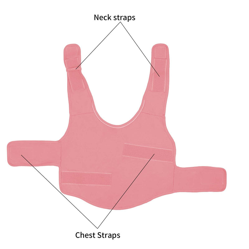Breathable Dog Shirt for Thunderstorm, Dog Anxiety Vest Jacket Warp,Puppy Calming Coat Anxiety Relief (L,Pink) L Pink - PawsPlanet Australia