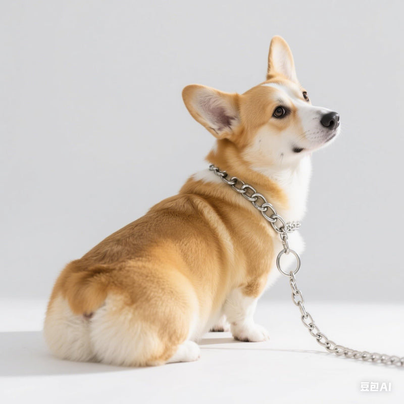 Dog Chain Collars, Metal Choke Link Dog Collar Choker Training Heavy Duty Slip Martingale Puppy Collars for XS Small Medium Large Big XL Breed Dogs (Silver, M(Neck Max 18inch) D3.0mm) Silver M(Neck Max 18inch)D3.0mm - PawsPlanet Australia