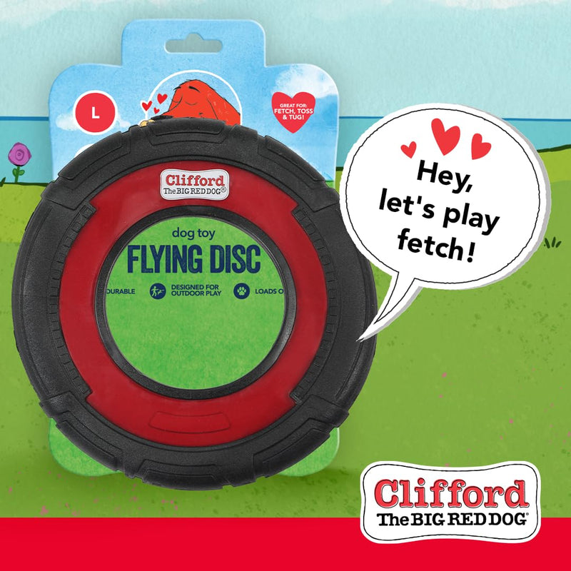 Clifford® Flying Disc Frisbee Dog Toy | 9.25" Durable Dog Frisbee | Quality, Strong Rubber Frisbee for Dogs for Fetch, Toss and Tug - PawsPlanet Australia