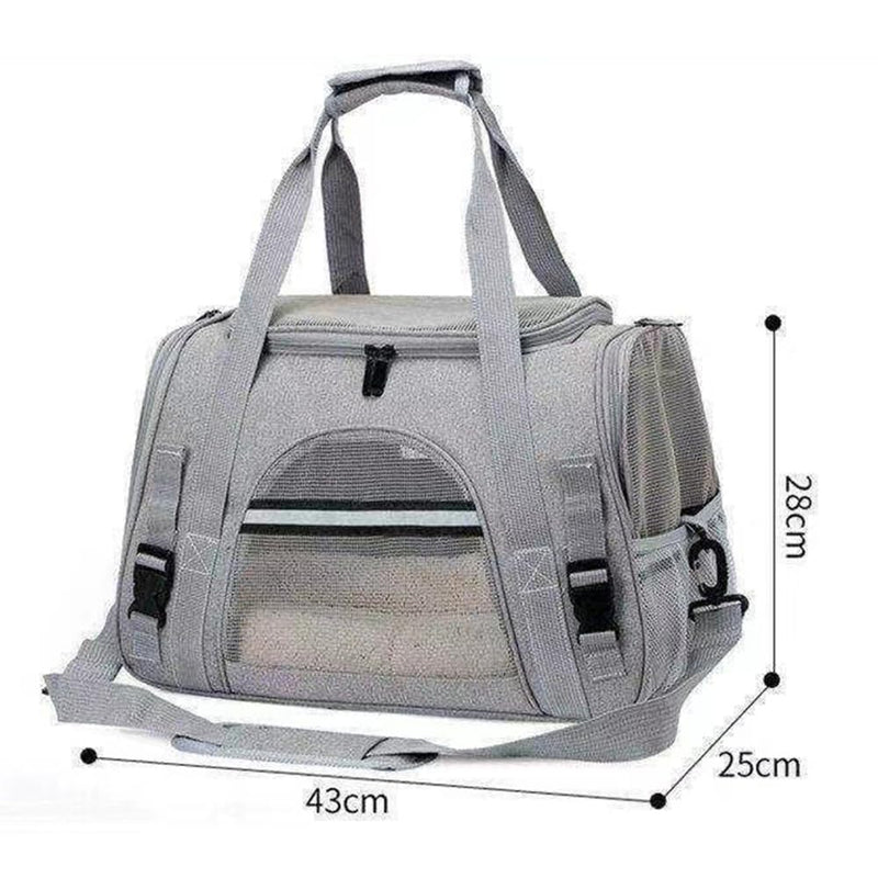 Cat Dog Carrier, Pet Travel Carrier for Small Dogs, Cat Carrying Case Collapsible Dog Carrier, Foldable Soft Sided Animal Carriers Puppy Carry (Black) Black - PawsPlanet Australia