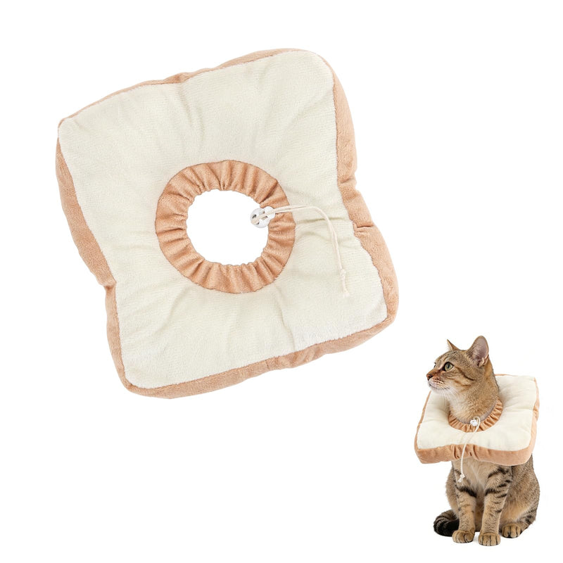 Toast Cat Recovery Cone, Adjustable Pet Elizabethan Collar for Cats &Puppy, Soft Cone for Cats After Surgery to Stop Licking, Cat Neck Pillow for Sleeping, Easy to Clean (Yellow, L) Yellow