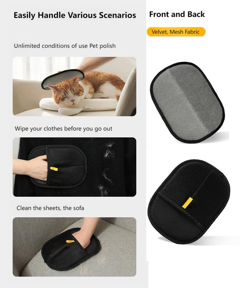 MEDB Pet Hair Remover, Electrostatic Pet Hair Removal Glove, Reusable Cat & Dog Hair Remover for Couch, Furniture, Carpet, Curtain, Upgraded Animal Fur Removal Tools, Cat Grooming Gloves-1 PCS - PawsPlanet Australia
