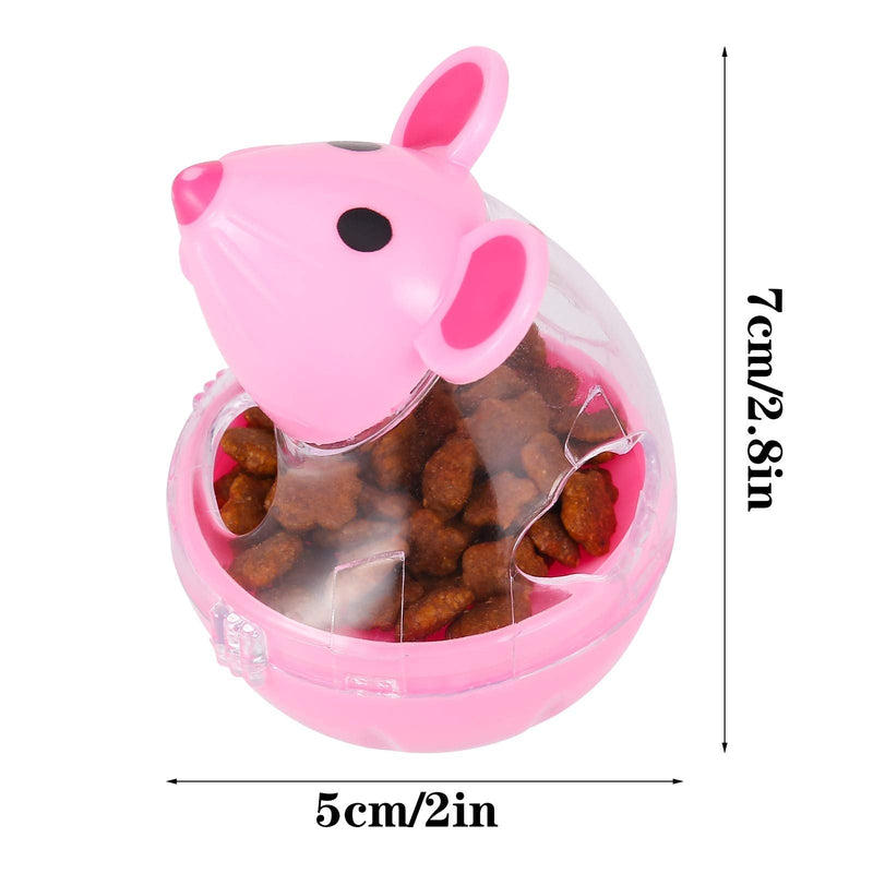 tiopeia 2Pcs Cat Treat Dispenser Toy, Mouse Shape Cat Interactive Toy and Food Dispenser for Pet Increases IQ Interactive & Food Dispensing - PawsPlanet Australia
