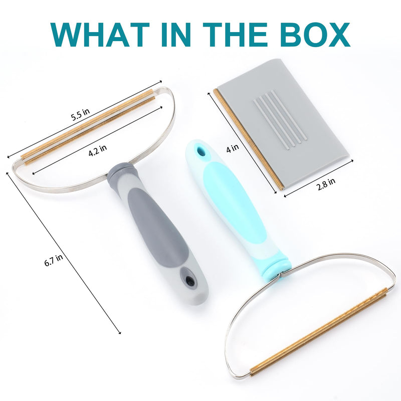 Pet Hair Removal Tool, Dog Cat Deep Cleaning Fur Removers, Lint Cleaner Pro, Portable Scraper Rake Carpet Hairball Shaver Brush for Clothes, Couch, Blanket, Car Mat, Pet Bed, Towels Rugs - PawsPlanet Australia