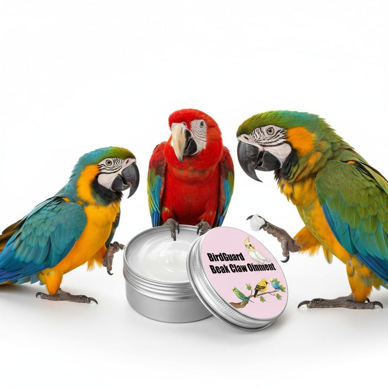 KR. LIF Bird Beak Oil & Claw Balm, Budgie Ointment for Care Dry Beak & Flaky Skin Relief, Beak Conditioner & Feet Moisturizer for Budgies, Parakeets & Cockatiels, 2.5 oz