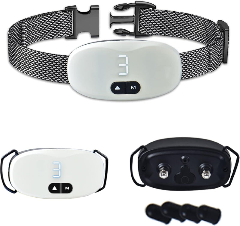 Bark Collar for Dogs - Shock Collar for Large/Medium/Small Dog, Rechargeable Anti Barking Device with 7 Sensitivity Levels & 8 Shock and Vibration Levels, Weatherproof & Durable Bark Collar for Dogs