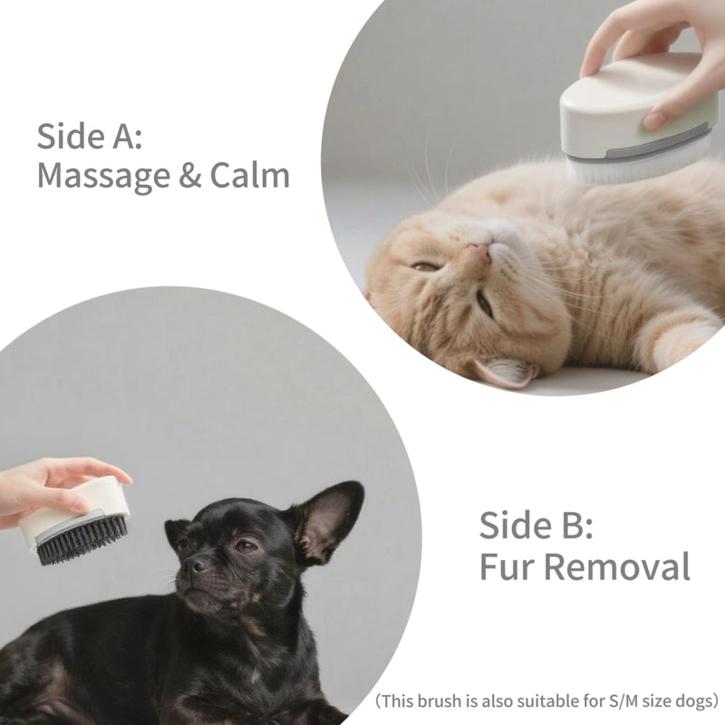 Soft Cat Brush, Double-Sided Cat Tongue Brushes with 1000+ Gentle Serrations, Mimicking Maternal Lick & Soothing Massage for Sensitive Cats, 2-in-1 Grooming Brush to Remove Loose Fur & Calm Stress - PawsPlanet Australia