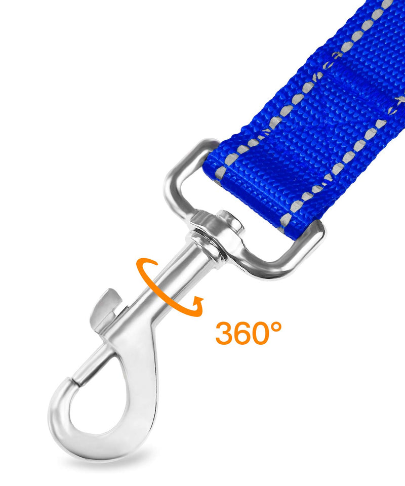 Joytale Dog Harness (Chest: 14-28"), Dog Collar and 6FT x 1" Wide Dog Leash Set, Reflective Padded Nylon Collar and Leash, Adjustable Soft Harness with Handle for Dogs - PawsPlanet Australia