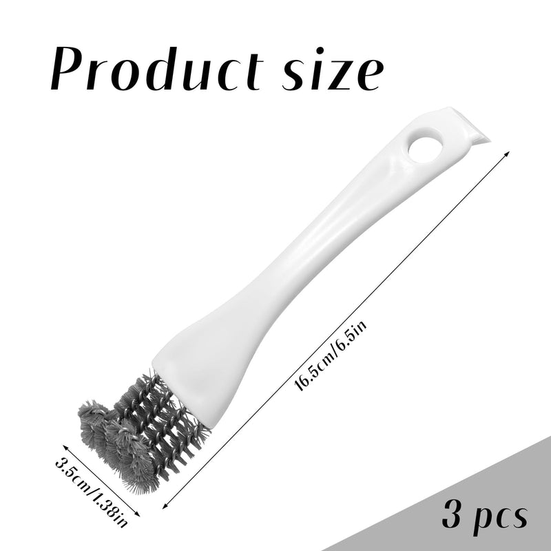 3pcs Bird Cage Brush Cleaner, Stainless Steel Bird Cleaning Brush Durable Droppings Removal Tool for Pet Parrot Fowl Cage Remover Cleaning Accessory - PawsPlanet Australia
