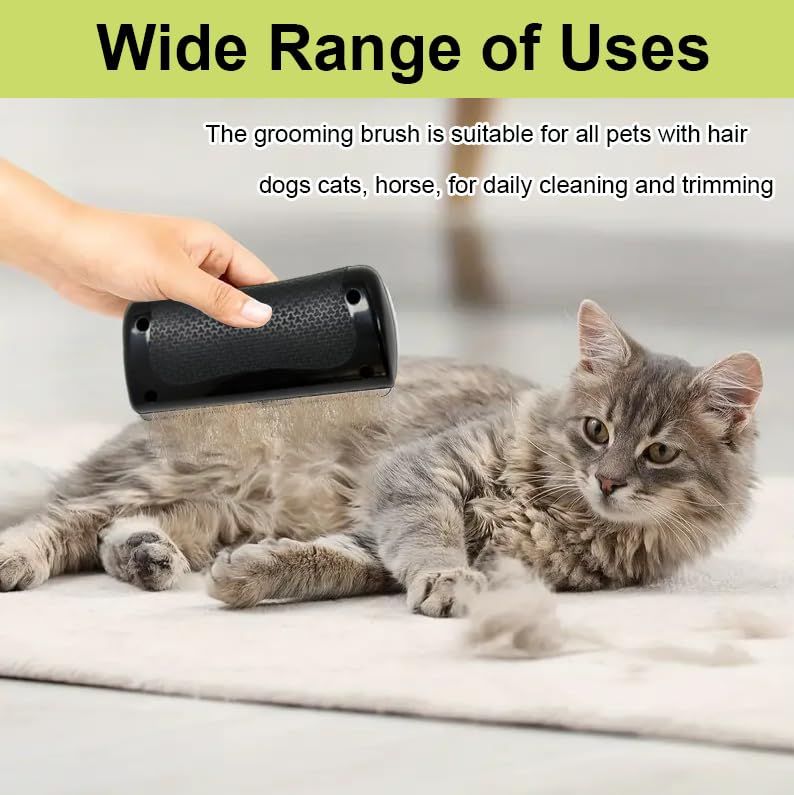 Dog Brush for Shedding, Pet Hair Removal Tool, Deshedding Dog Brush, Pet Hair Remover Comb for Shedding, Easy Clean, Effective for Short and Long Hair, Pet Grooming Brush for Dog, Cat, Horse - PawsPlanet Australia