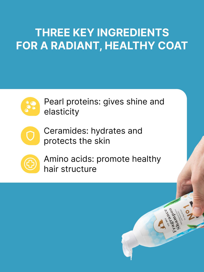 Aromatic Cat & Dog Shampoo with Floral-Fruity Aroma | Dog & Cat Shampoo with Reduced Acidity of pH 5.5 | Suitable for Puppies and Kittens as well | For Shiny Long-Hair | 250 ml Aroma shampoo (floral-fruity scent) - PawsPlanet Australia