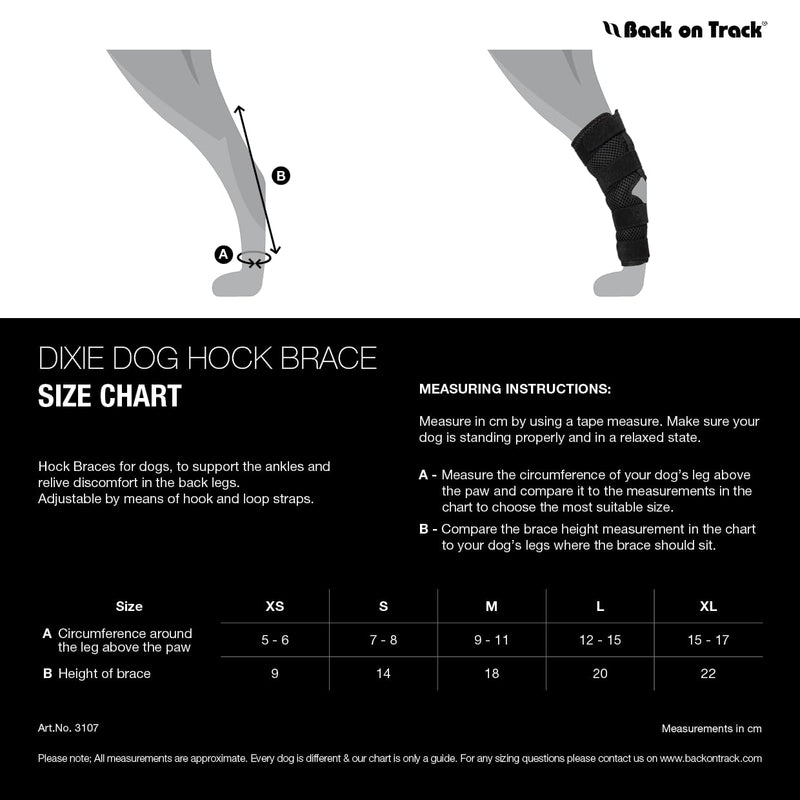 Back on Track Dixie Adjustable Supportive Dog Hock Brace (Pair) (Large) Large