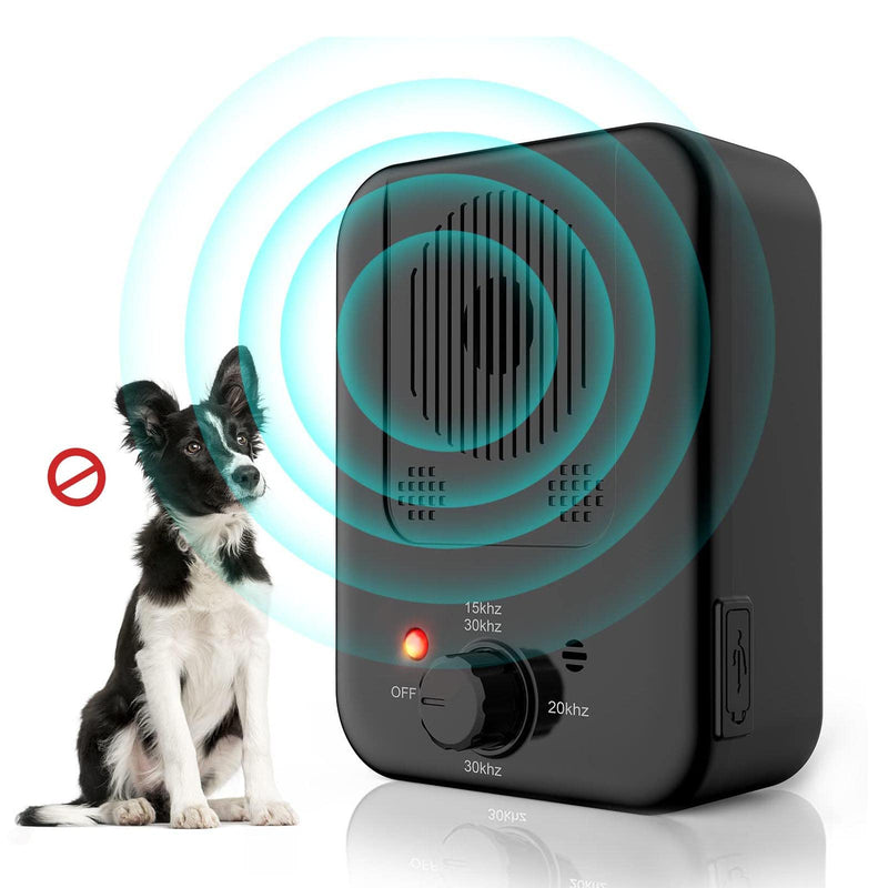 Dog Barking Control Devices,3 Frequency Sonic Bark Deterrents,Rechargeable Anti Barking Device 30Ft Dog Barking Deterrent Ultrasonic Dog Barking Deterrent Stop Bark Box,Gentle Dog Indoor Outdoor Black#Fr3