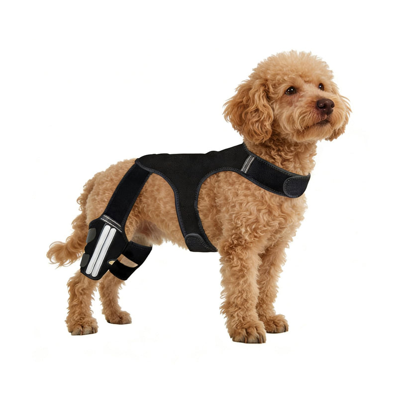 Dog Knee Braces for Back Leg, Dog Leg Brace with Vest for Small Medium Large Dogs Knee Support for Dogs ACL/CCL Care Ideal for Dog Back Legs (S)