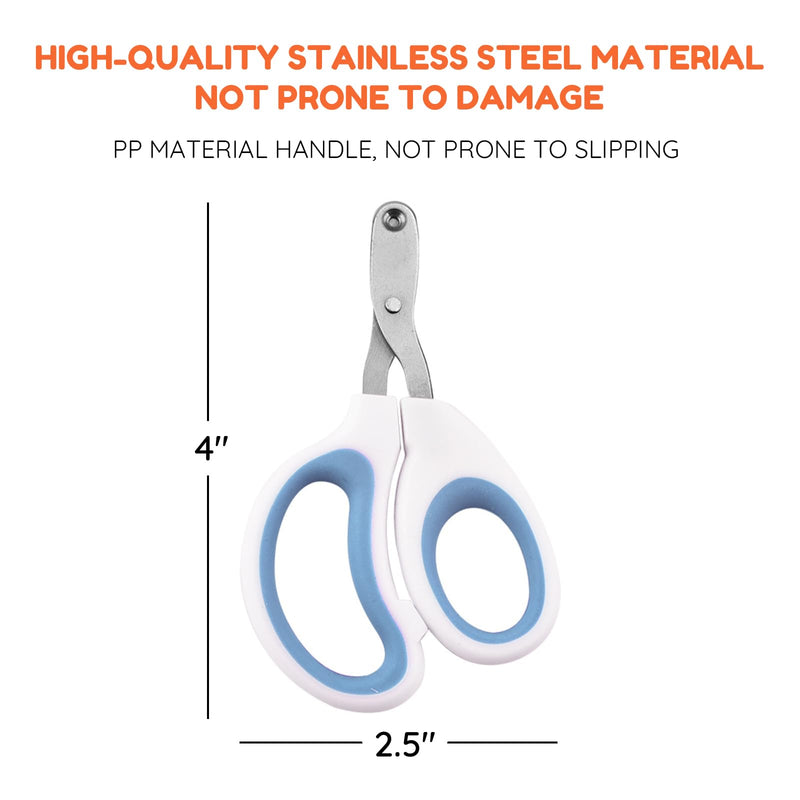 Cat Nail Clippers and Dog Nail Clippers 2-in-1, Professional Cat Nail Trimmer with Sharp Angled Blades, Safe Pet Nail Clippers for Cats, Kittens, Small Dogs and Rabbits-2PCS - PawsPlanet Australia