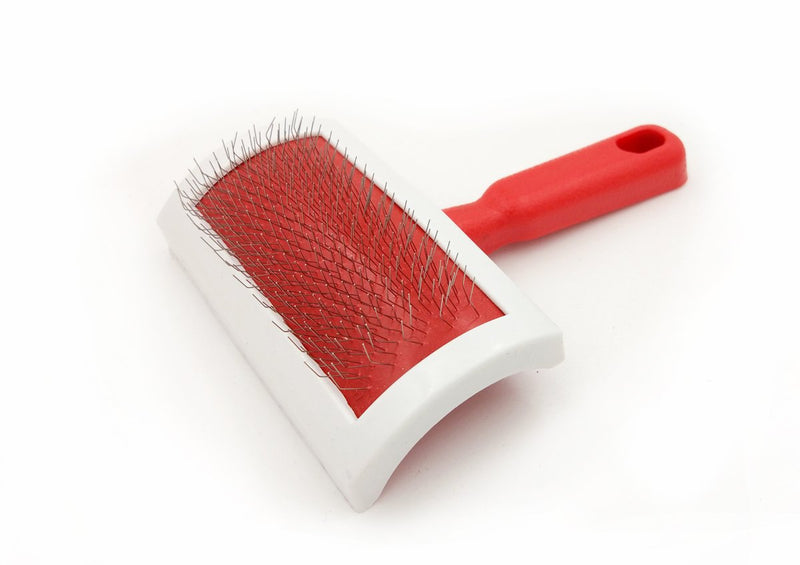 JUSPRO Sheepskin Rug Brush Red Medium - PawsPlanet Australia