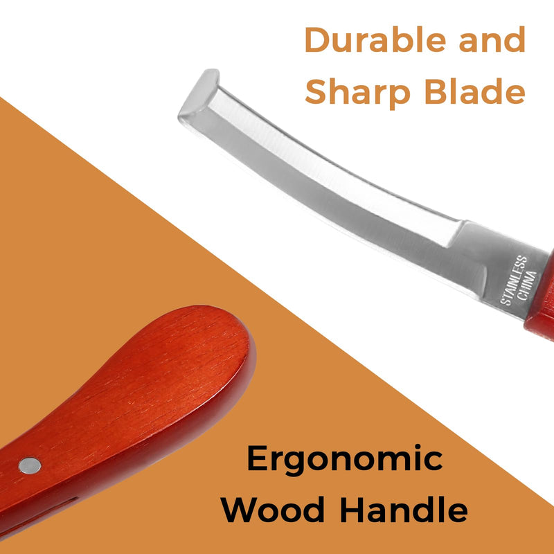 Hoof Knife with Sharpener, Farrier Tools Kits, Horse Goat Hoof Trimmers, Suitable for Horse Donkey Cow Goat Animal Hooves - PawsPlanet Australia