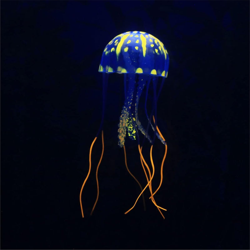 Jowxsx Funny Jellyfish Toy Fishtank Accessories Underwater World Floating Decors Cartoon Aquarium Ornaments Toy Jellyfish Decor (Rose Red) Rose Red - PawsPlanet Australia