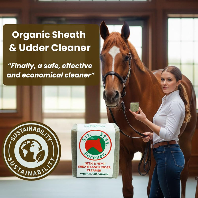 Sit Stay Forever Organic Neem Sheath and Udder Cleaner, 7 oz bar.