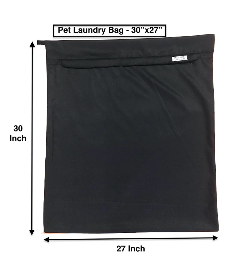 Majestic Ally Horse Dog Pets Laundry Bag - Washing Bag for Blankets, Rug, Boots, Leads, Harness (Black) Black - PawsPlanet Australia
