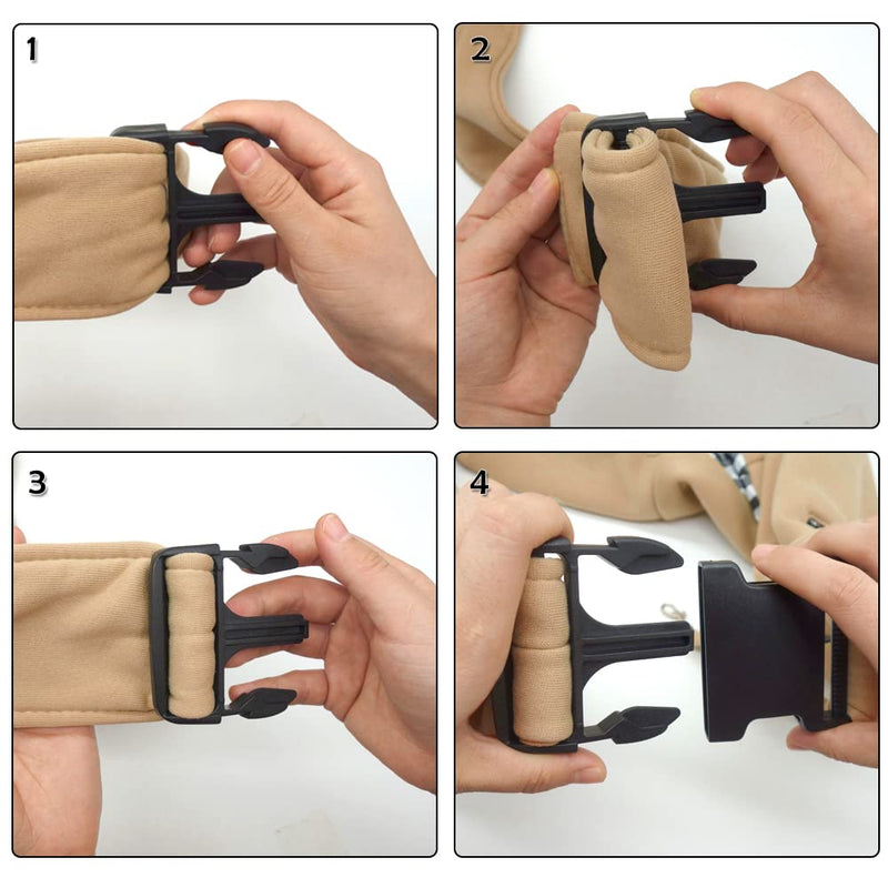 NATUYA Small Dog Carrier Sling Cat Sling,Adjustable Strap Hand Free Pet Puppy for Outdoor Traveling Subway (Apricot) Apricot - PawsPlanet Australia