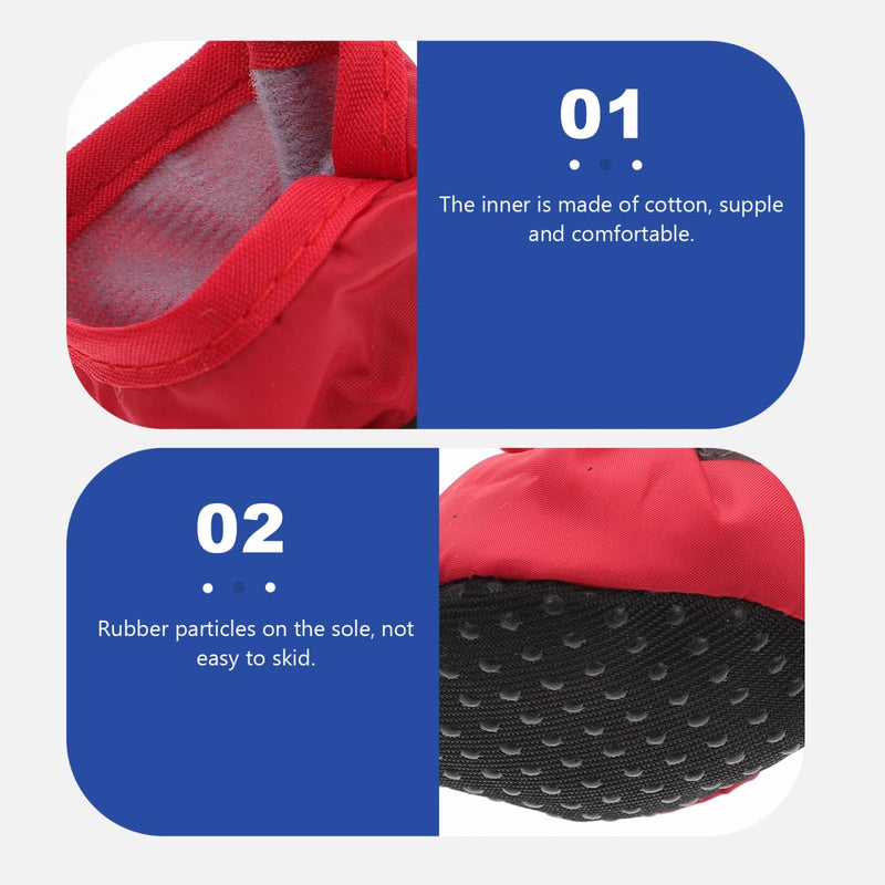 3 Sets Waterproof Dog Rain Boots Small Size Non-Slip Thickened Dog Shoes with Adjustable Strap for Outdoor Protection - PawsPlanet Australia