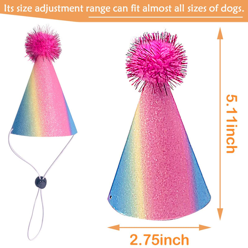 6pcs Dog Birthday Hat Party Hats Supplies for Small Medium Boy Girl Doggie Puppies Cat Kitten Decorations Grooming Accessories…