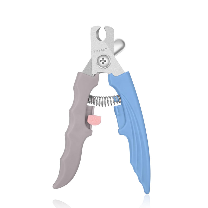 Pet Nail Clipper,Dog Nail Trimmers Safety Guard to Aviod Over Cutting,Puppy Cat Claw Trimmer,with Free Dog Comb Nail File, Sharp Grooming Clipper, Great for Thick Toenail, Blue