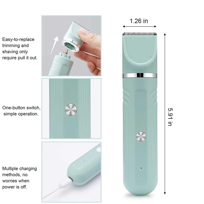 Dog Clippers Grooming Kit Hair Clipper-Low Noise Paw Trimmer- Rechargeable - Cordless Quiet Nail Grinder Shaver for Cats and Other Pets - PawsPlanet Australia